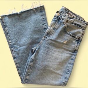 Ag Adriano Goldschmied Light Blue Cropped Jeans